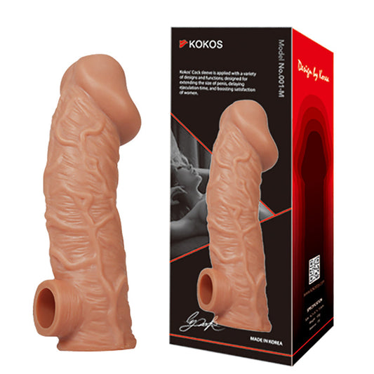 Kokos Cock Sleeve 001 - Flesh Penis Extension Sleeve - Large Size Club X