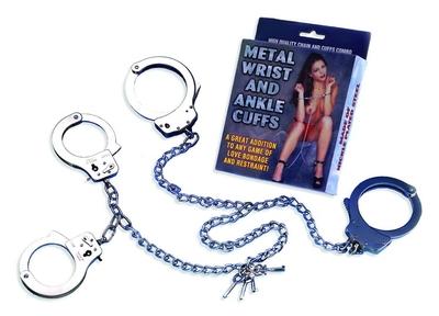 Metal Wrist and Ankle Cuffs - Club X