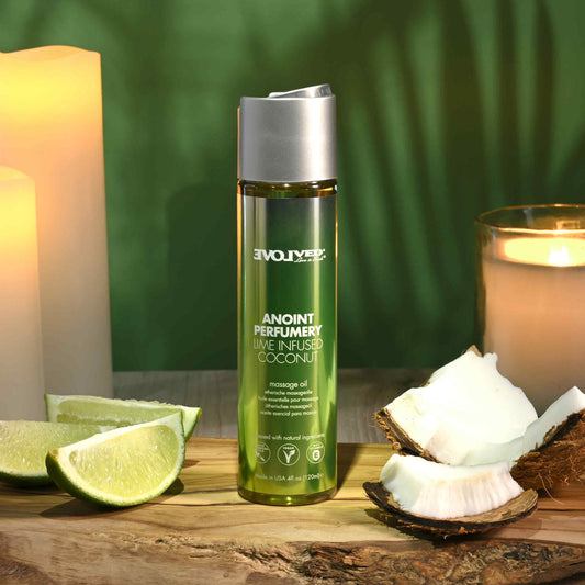 Evolved ANOINT PERFUMERY - Lime Infused Coconut - Lime Infused Coconut Massage Oil - 120 ml Bottle Default Title - Club X