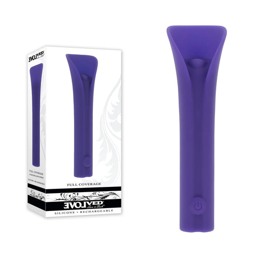 Evolved FULL COVERAGE - Purple 11.9 cm USB Rechargeable Bullet Evolved