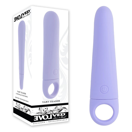 Evolved TART TEASER - Purple 15.2 cm USB Rechargeable Vibrator Purple - Club X
