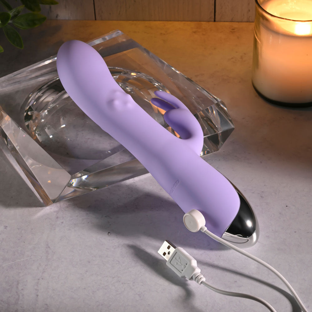 Evolved SPINDERELLA - Purple USB Rechargeable Rabbit Vibrator Evolved