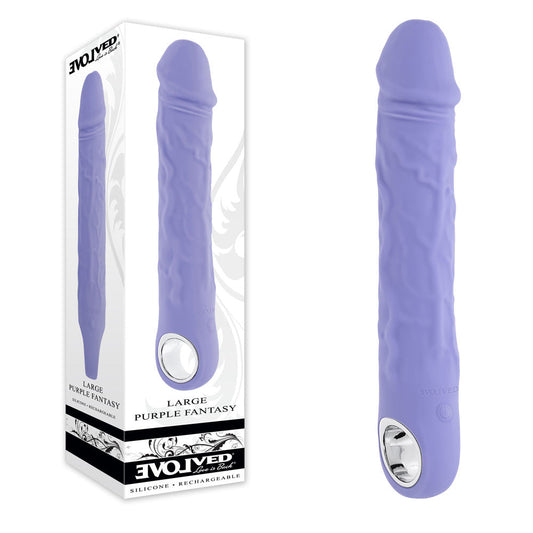 Evolved LARGE PURPLE FANTASY - Purple 21.8 cm USB Rechargeable Vibrator Evolved