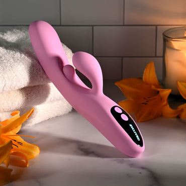 Evolved PUSH THE BUTTON - Pink 23.5 cm USB Rechargeable Rabbit Vibrator with G-Spot Bud Evolved