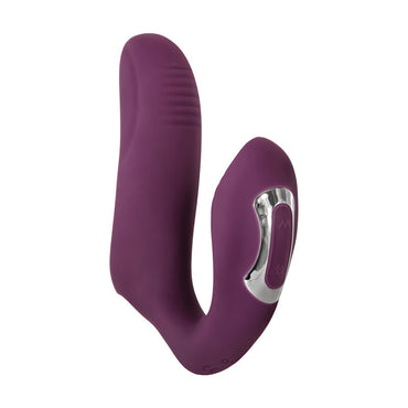 Evolved Helping Hand - Purple USB Rechargeable Dual Finger Stimulator Club X