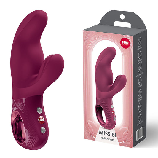 Fun Factory MISS BI Wine Red - Wine Red 17 cm USB-C Rechargeable Vibrator Fun Factory