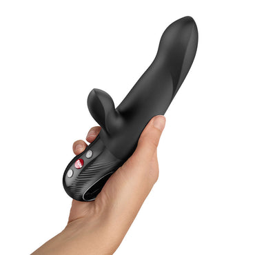 Fun Factory BI STRONIC ARC Black - Black 21.6 cm USB-C Rechargeable Thrusting Vibrator Fun Factory