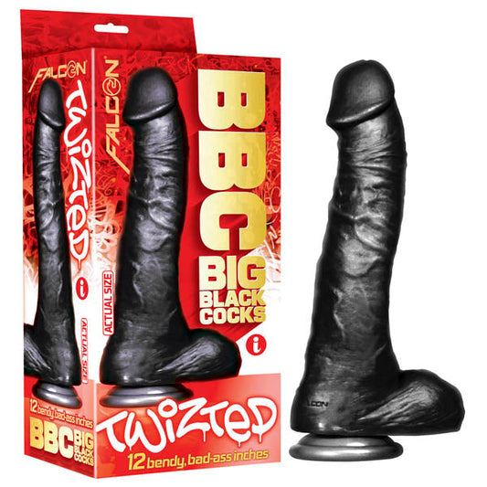 BBC (Big Black Cocks) - Twizted - Black 30.5 cm (12'') Dong Icon Brands