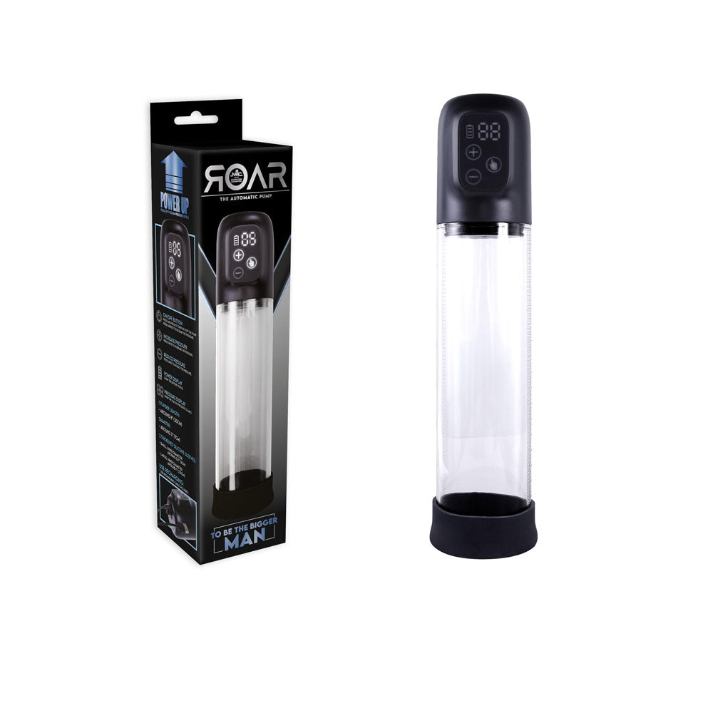 Roar - Clear 20 cm USB Rechargeable Penis Pump Excellent Power