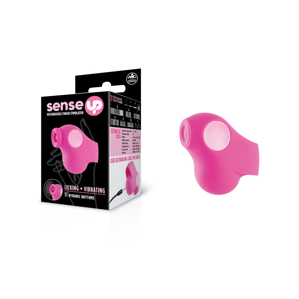 Sense Up - Pink USB Rechargeable Finger Stimulator Excellent Power