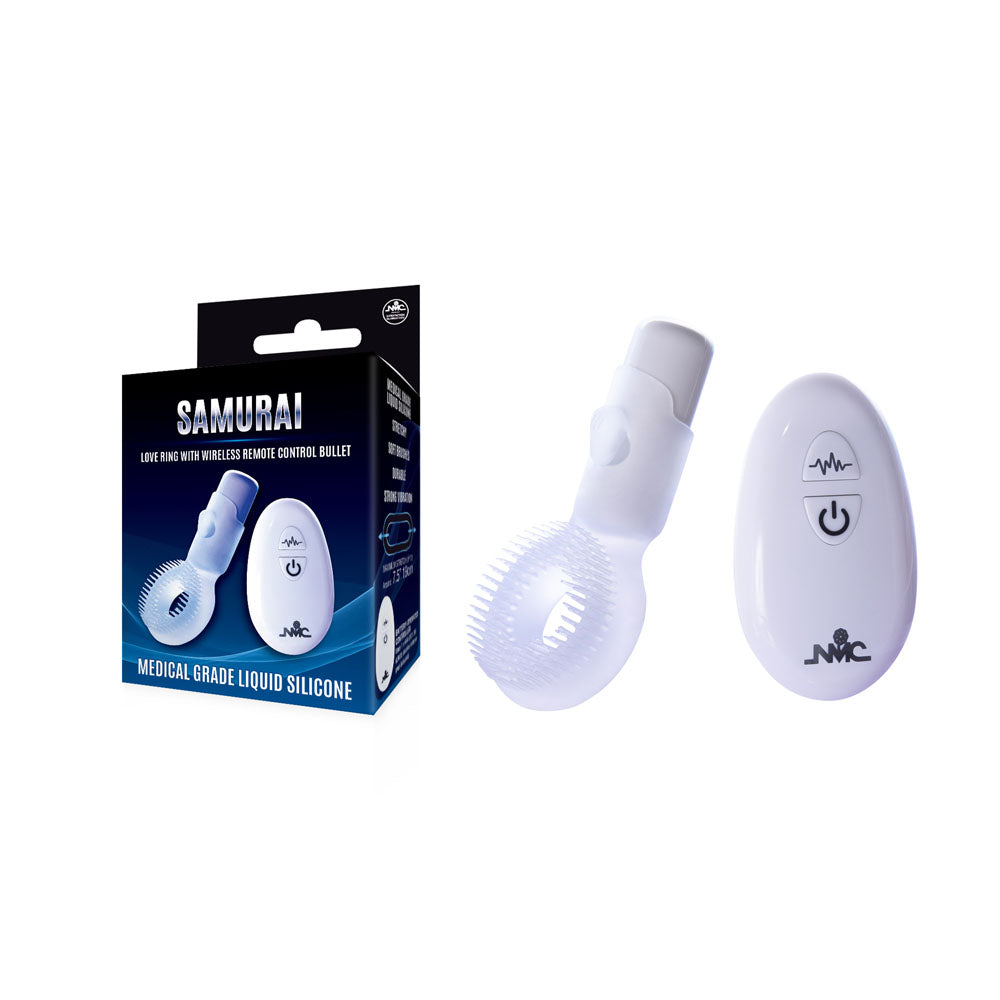 Samurai - Clear Vibrating Cock Ring with Wireless Remote Control Excellent Power