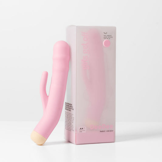 Girls Get Off - DeeDee - Pink 19 cm USB Rechargeable Thrusting Rabbit Vibrator Windsor