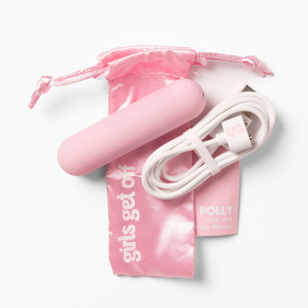Girls Get Off - Polly - Pink 6.3 cm USB Rechargeable Bullet Windsor