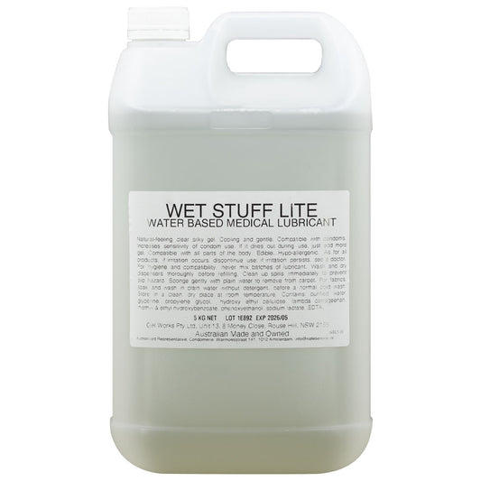 Wet Stuff Lite - 5kg Bottle - Water Based Lubricant - 5 kg Tube Default Title - Club X