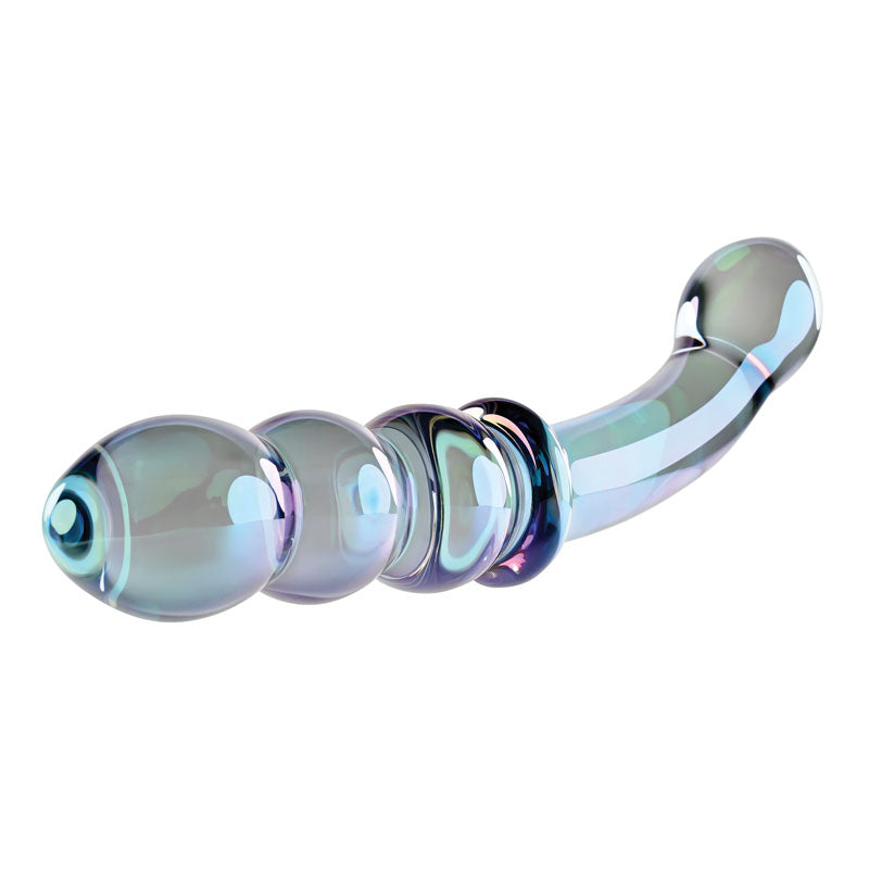 Gender X LUSTROUS GALAXY WAND - Blue/Violet Glass 18.5 cm Double Ended Massager Gender X