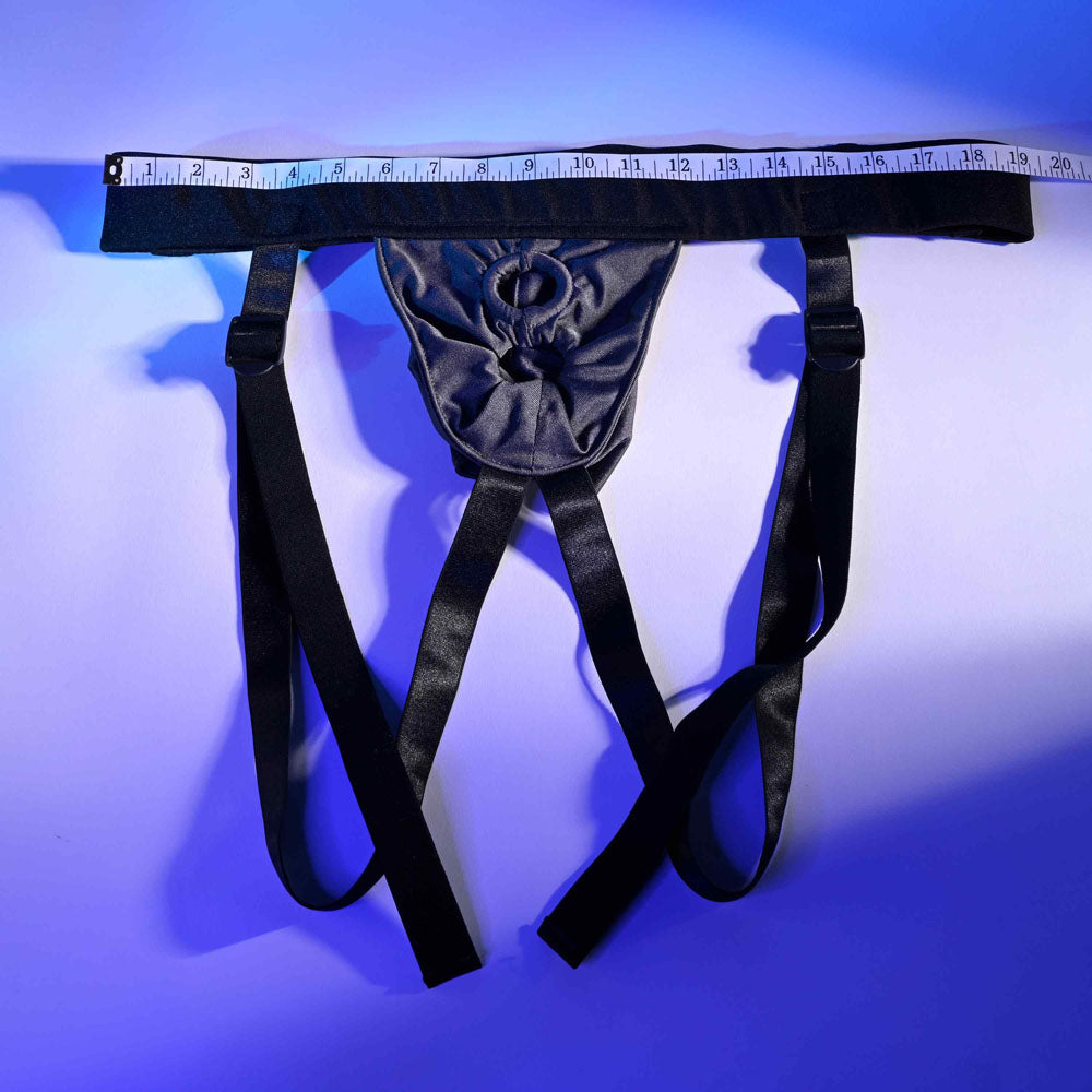 Gender X DOUBLE RIDER - Black Adjustable Strap-On Harness (No Probe Included) Gender X