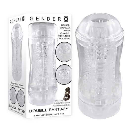 Gender X DOUBLE FANTASY - Clear Double Ended Stroker Gender X