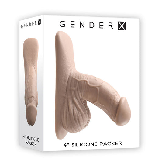 Gender X 4'' SILICONE PACKER LIGHT - Flesh 10 cm Packer Gender X