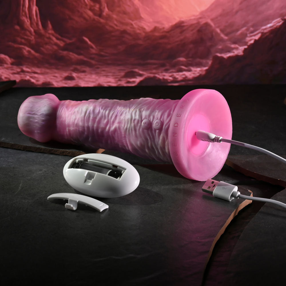 Gender X WHIMSICAL - Pink USB Rechargeable Vibrating Fantasy Dildo with Wireless Remote Gender X
