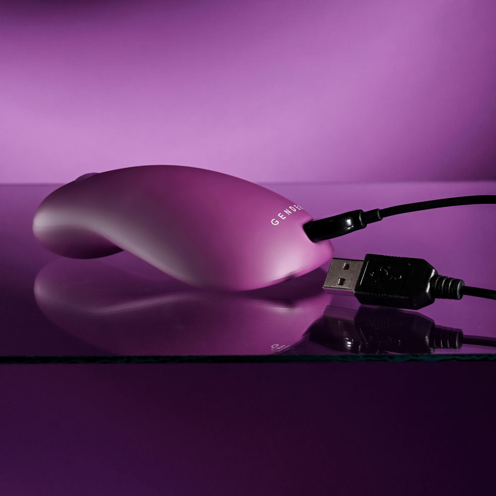 Gender X BJ BUDDY - Purple USB Rechargeable Vibrating Unisex Stimulator Gender X