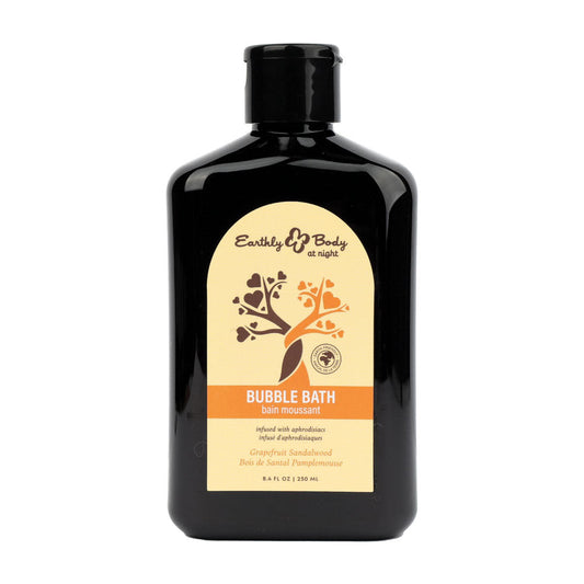 EB Hemp Seed Bubble Bath GRAPEFRUIT SANDALWOOD - 250 ml - Grapefruit Sandalwood Scented Bubble Bath - 250 ml Bottle Earthly Body