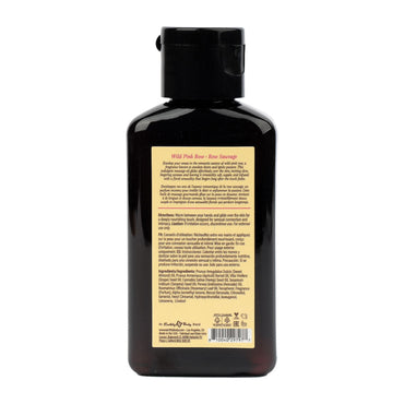 EB Hemp Seed Massage Oil WILD PINK ROSE - 60 ml - Wild Pink Rose Scented Massage Oil - 60 ml Bottle Earthly Body