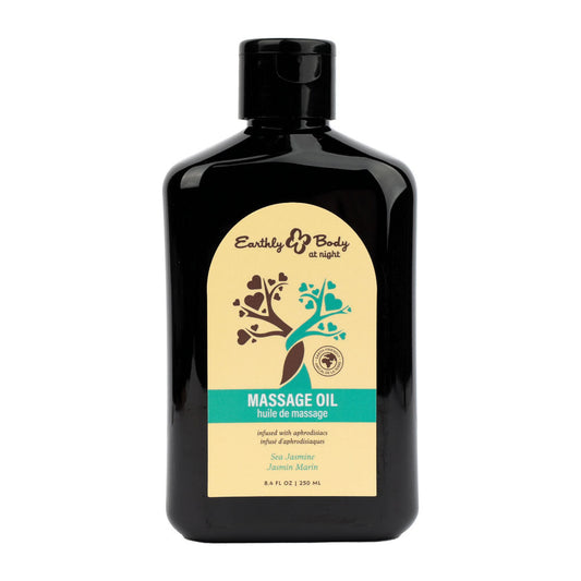 EB Hemp Seed Massage Oil SEA JASMINE - 250 ml - Sea Jasmine Scented Massage Oil - 250 ml Bottle Earthly Body