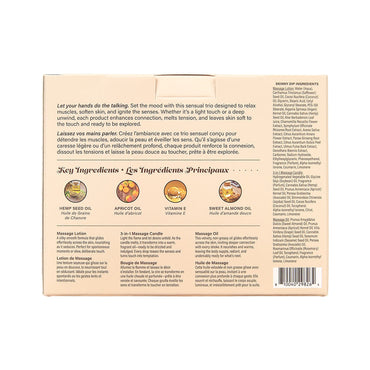 Hemp Seed Tranquility Trio - Skinny Dip - Skinny Dip Scented Massage & Caress Kit - 3 Piece Kit Earthly Body