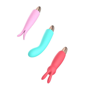 Adam & Eve PLAYFUL SEDUCTION KIT - USB Rechargeable Vibrator with 3 Interchangeable Sleeves Adam & Eve