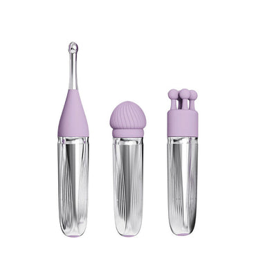 Adam & Eve SWEET DREAMS MASSAGER KIT - Lavender USB Rechargeable Point Stimulator with 8 Interchangeable Tips Adam & Eve