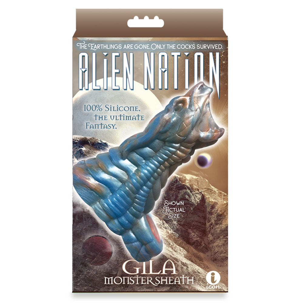Alien Nation - Gila - Blue/Gold 14 cm Penis Sheath Icon Brands