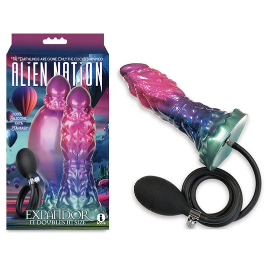 Alien Nation - Expandor - Coloured Inflatable Fantasy Dildo Icon Brands