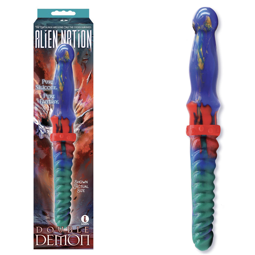 Alien Nation - Double Demon - Coloured 35 cm Fantasy Double Dildo Coloured - Club X