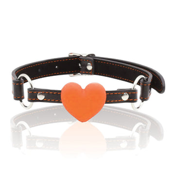 The 9's Orange Is The New Black, Heart Gag - Black/Orange Mouth Restraint Icon Brands