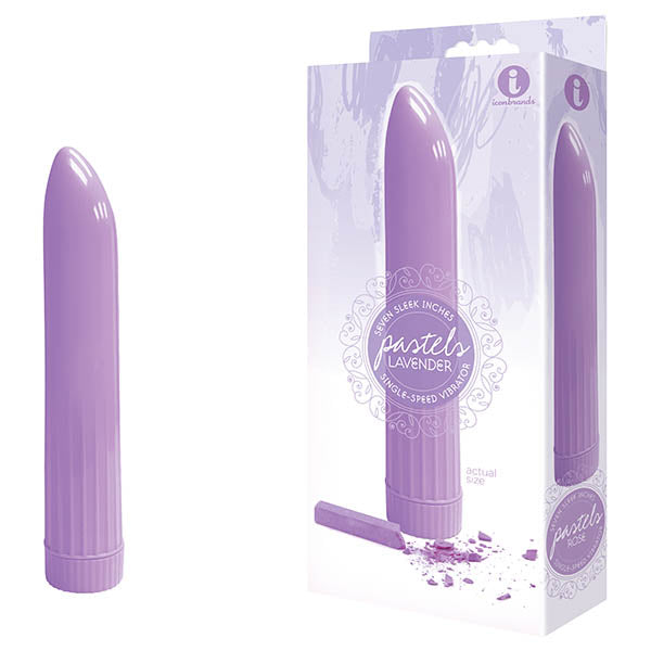 The 9's Pastel Vibes - Lavender 17.8 cm (7'') Vibrator Icon Brands