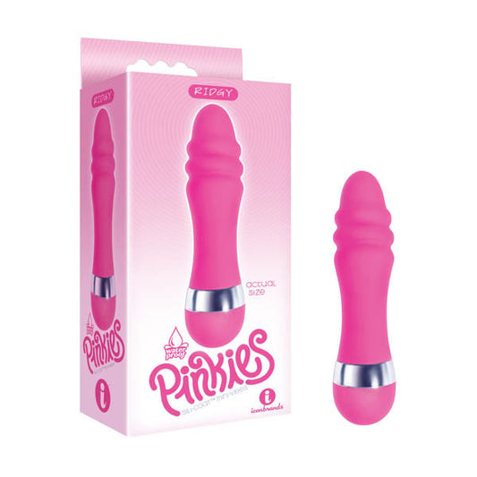 The 9's Pinkies, Ridgy - Pink 11.4 cm (4.5'') Vibrator Icon Brands