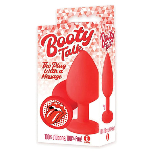 The 9's Booty Talk - Tongue - Red Butt Plug Icon Brands