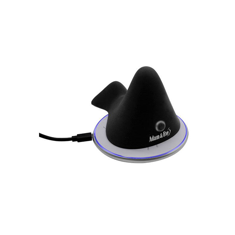 Adam & Eve THE RUMBLING RIDER - Black Rechargeable Vibrating Grinder Pad Adam & Eve
