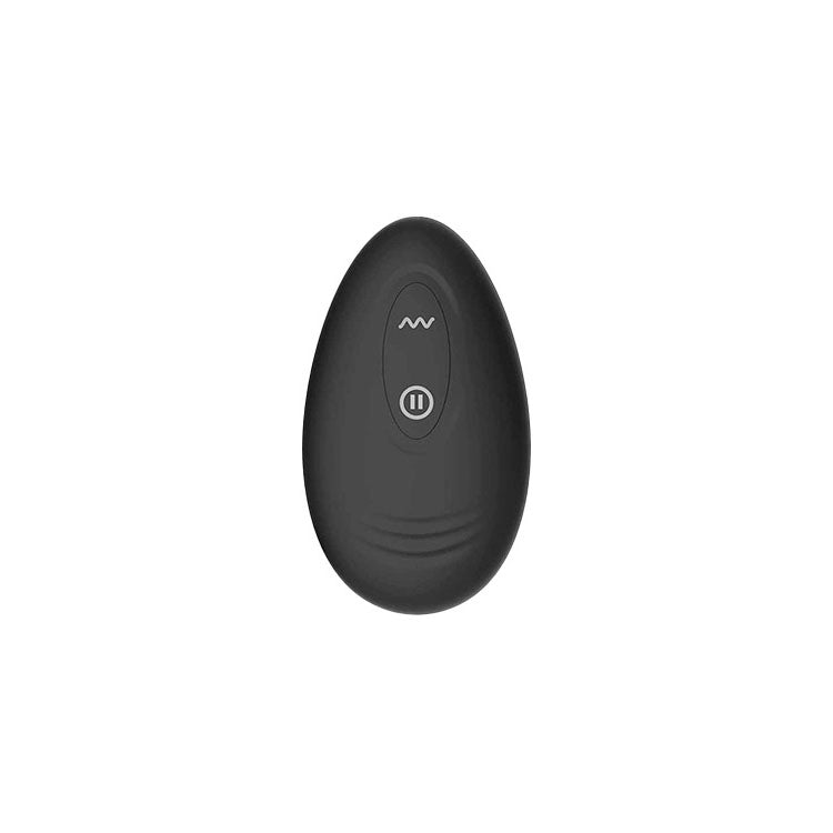 Adam & Eve OMEGA Vibrating Plug - Black 10 cm USB Rechargeable Vibrating Butt Plug with Remote Adam & Eve