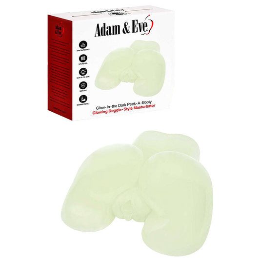 Adam & Eve GLOW IN THE DARK PEEK-A-BOOTY - Glow In Dark Doggy Style Mini Masturbator Adam & Eve