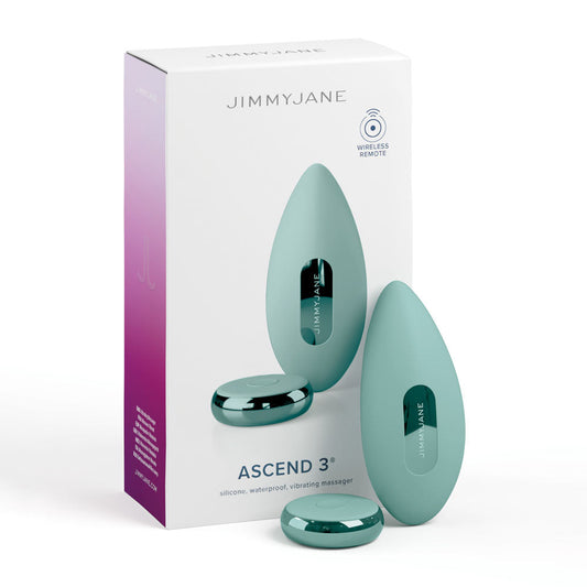 JimmyJane Ascend 3 - Teal 9 cm USB Rechargeable Stimulator with Wireless Remote JimmyJane
