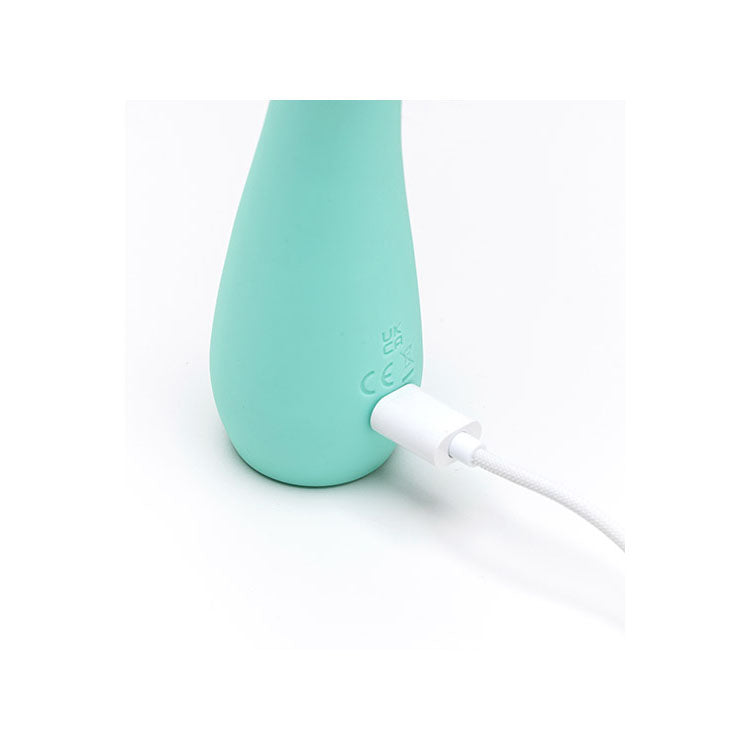 Adam & Eve GROOVY GLOW-UPS Flexie - Blue 19 cm USB Rechargeable G-Spot Vibrator Adam & Eve