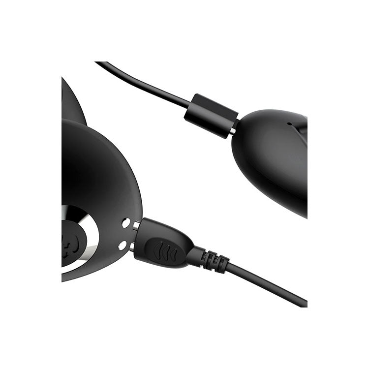 Adam & Eve THE GREAT EXPANDER - Black 14 cm USB Rechargeable Thrusting & Expanding Prostate Massager with Wireless Remote Adam & Eve