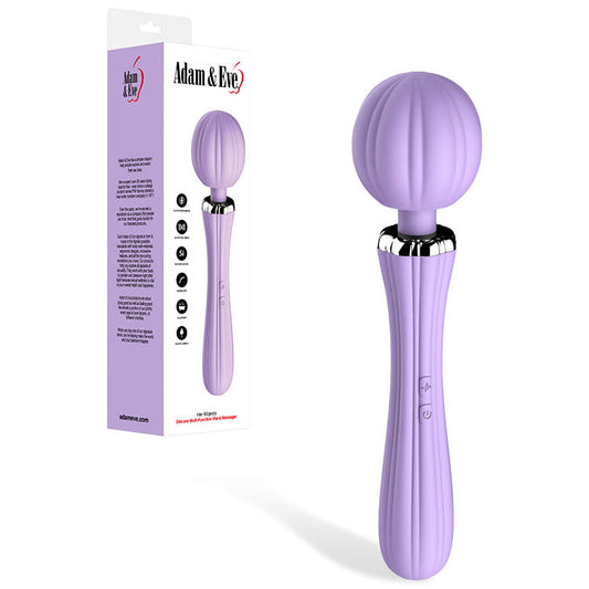 Adam & Eve HER MAJESTY - Purple 29 cm USB Rechargeable Vibrating Massager Wand Adam & Eve