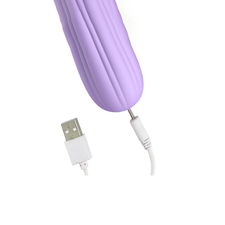 Adam & Eve HER MAJESTY - Purple 29 cm USB Rechargeable Vibrating Massager Wand Adam & Eve
