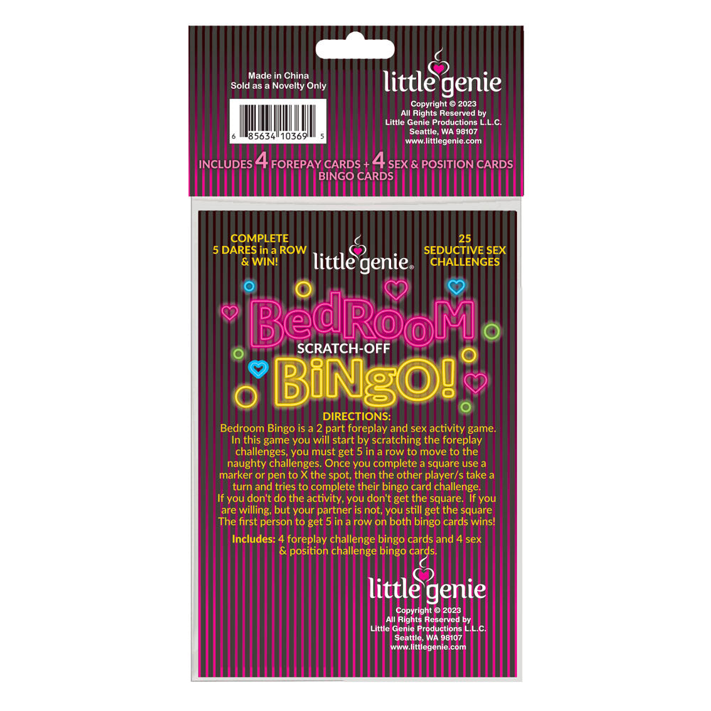 Bedroom Bingo - Foreplay Scratcher Card Little Genie