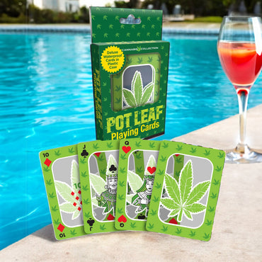Pot Leaf Playing Cards - Waterproof Novelty Playing Cards Little Genie