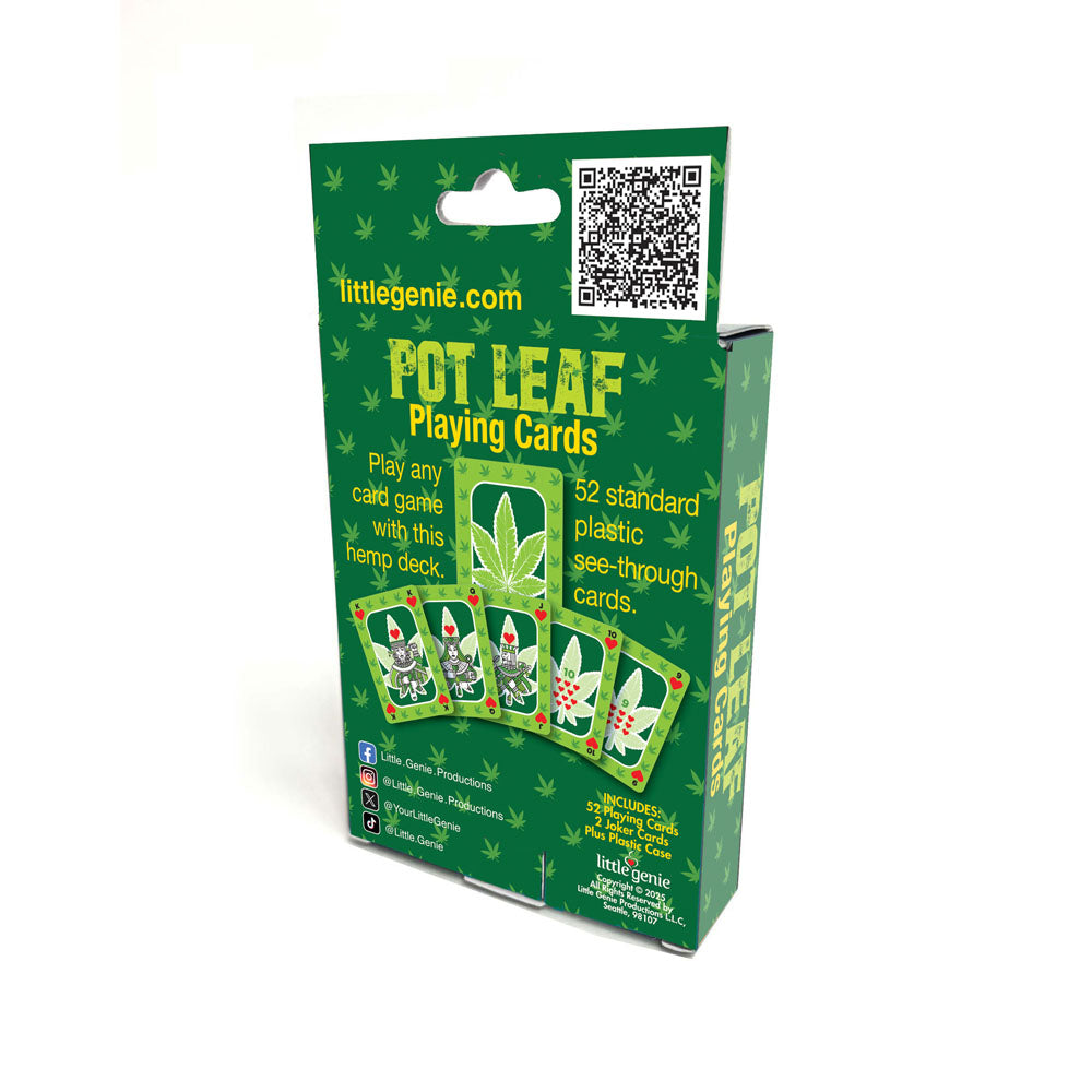 Pot Leaf Playing Cards - Waterproof Novelty Playing Cards Little Genie
