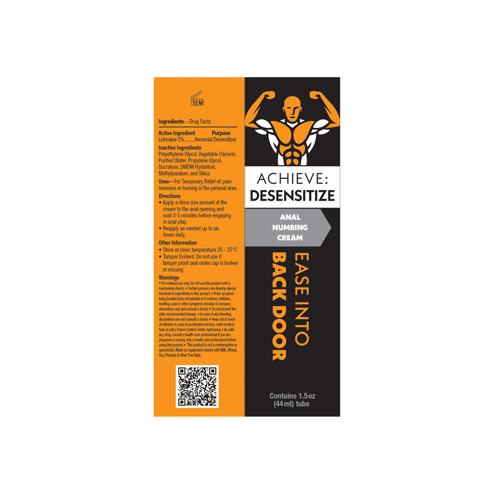 Achieve: Desensitize - Anal Numbing Cream - 44 ml Tube Little Genie