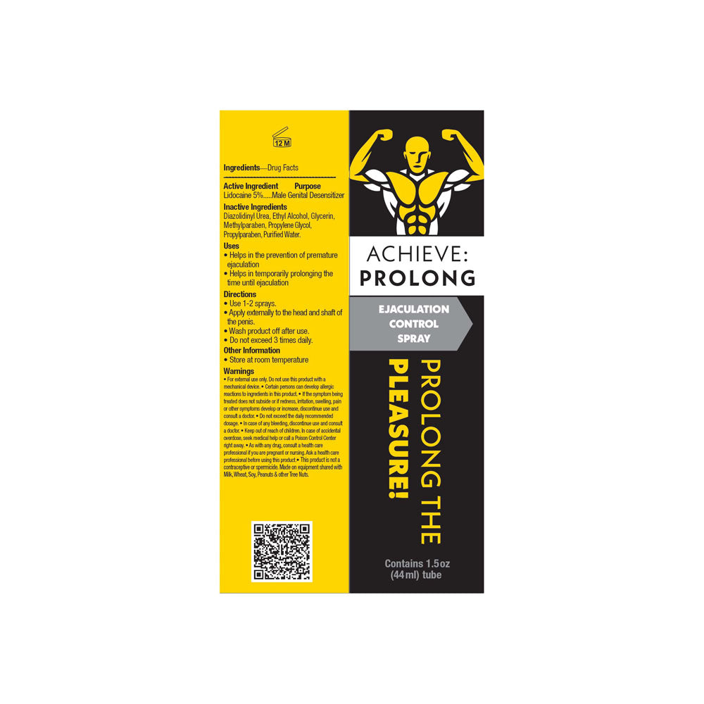 Achieve: Prolong - Ejaculation Control Spray for Men - 29 ml Spray Little Genie